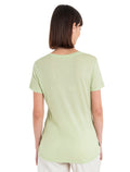 Women's Merino 150 Tech Lite Short Sleeve Scoop T-Shirt Icebreaker Logo Reflections  - 2