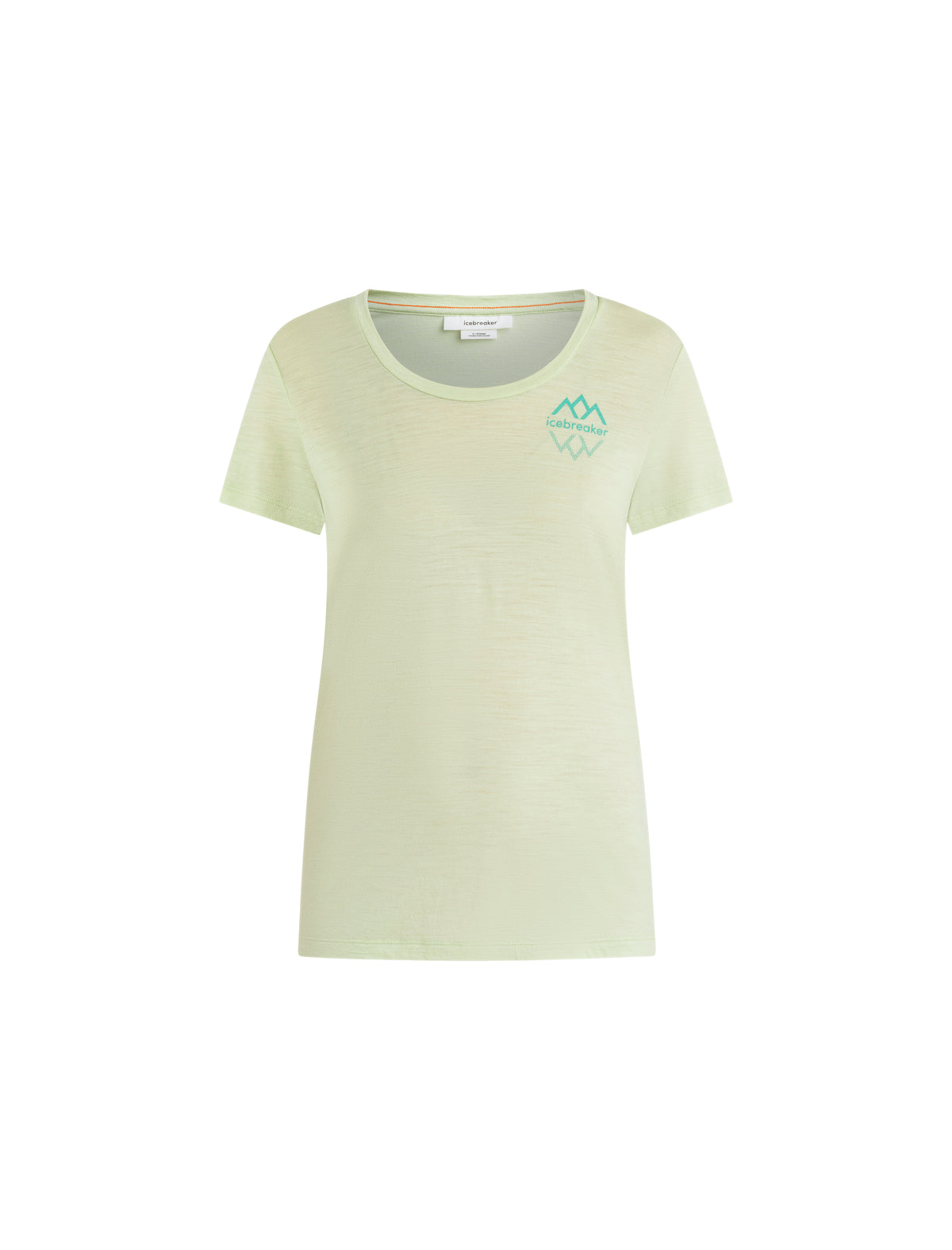 Women's Merino 150 Tech Lite Short Sleeve Scoop T-Shirt Icebreaker Logo Reflections  - 6