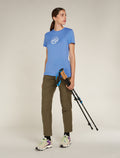 Women's Merino 150 Tech Lite Short Sleeve T-Shirt Camping Circle  - 4