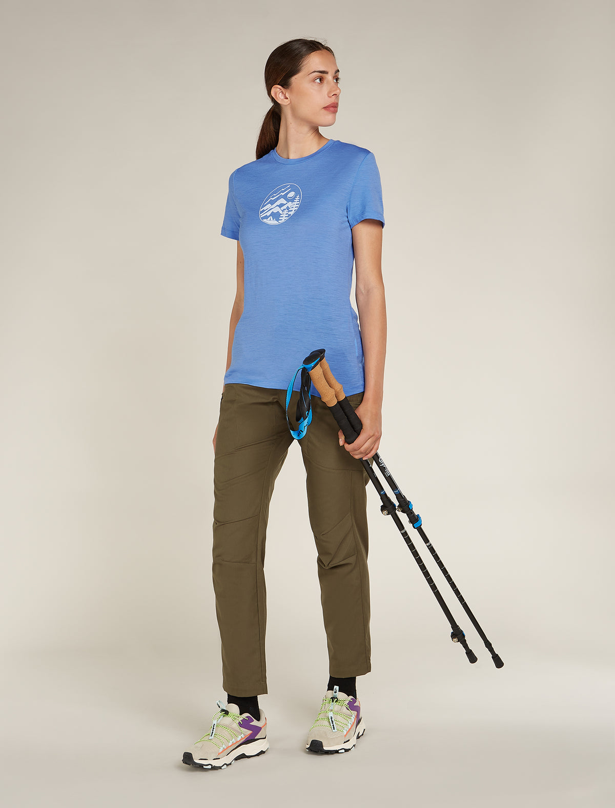 Women's Merino 150 Tech Lite Short Sleeve T-Shirt Camping Circle  - 4