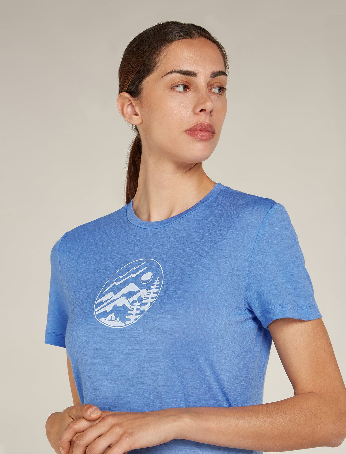 Women's Merino 150 Tech Lite Short Sleeve T-Shirt Camping Circle  - 5