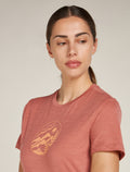 Women's Merino 150 Tech Lite Short Sleeve T-Shirt Camping Circle  - 5