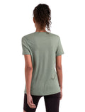 Women's Merino 150 Tech Lite Short Sleeve T-Shirt Camping Circle Oil/Black/Silver - 2