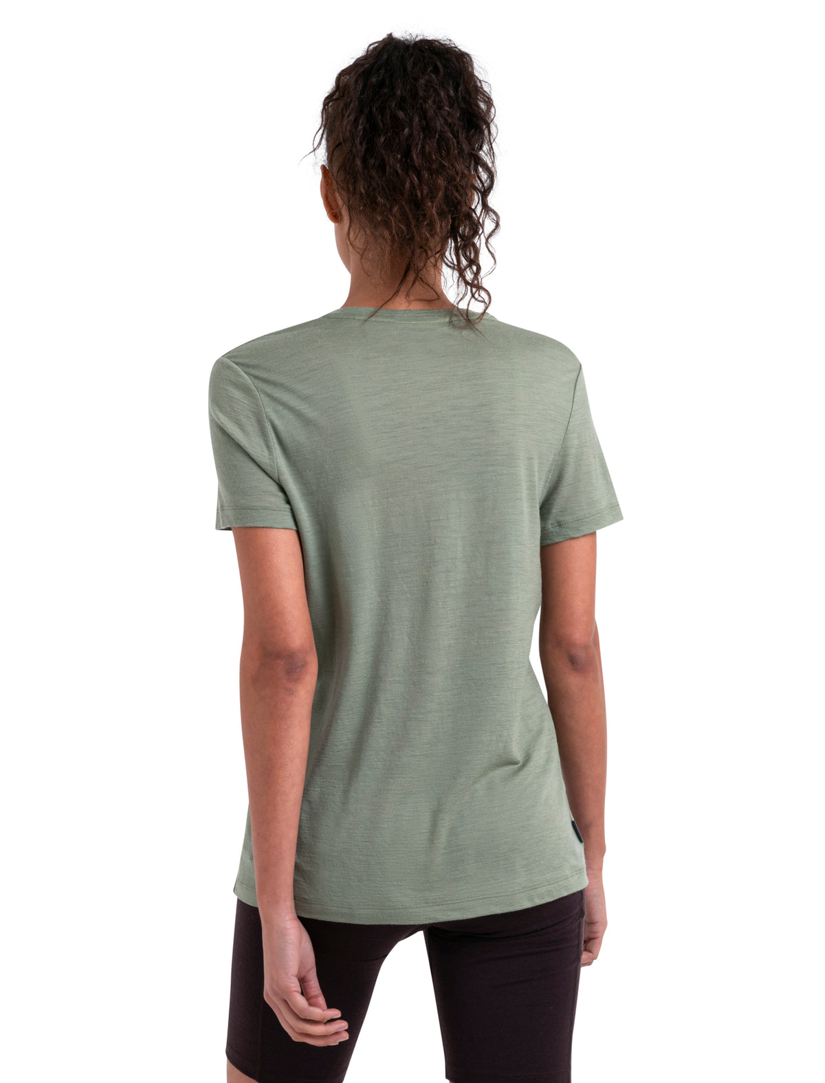 Women's Merino 150 Tech Lite Short Sleeve T-Shirt Camping Circle Oil/Black/Silver - 2