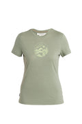 Women's Merino 150 Tech Lite Short Sleeve T-Shirt Camping Circle Oil/Black/Silver - 6
