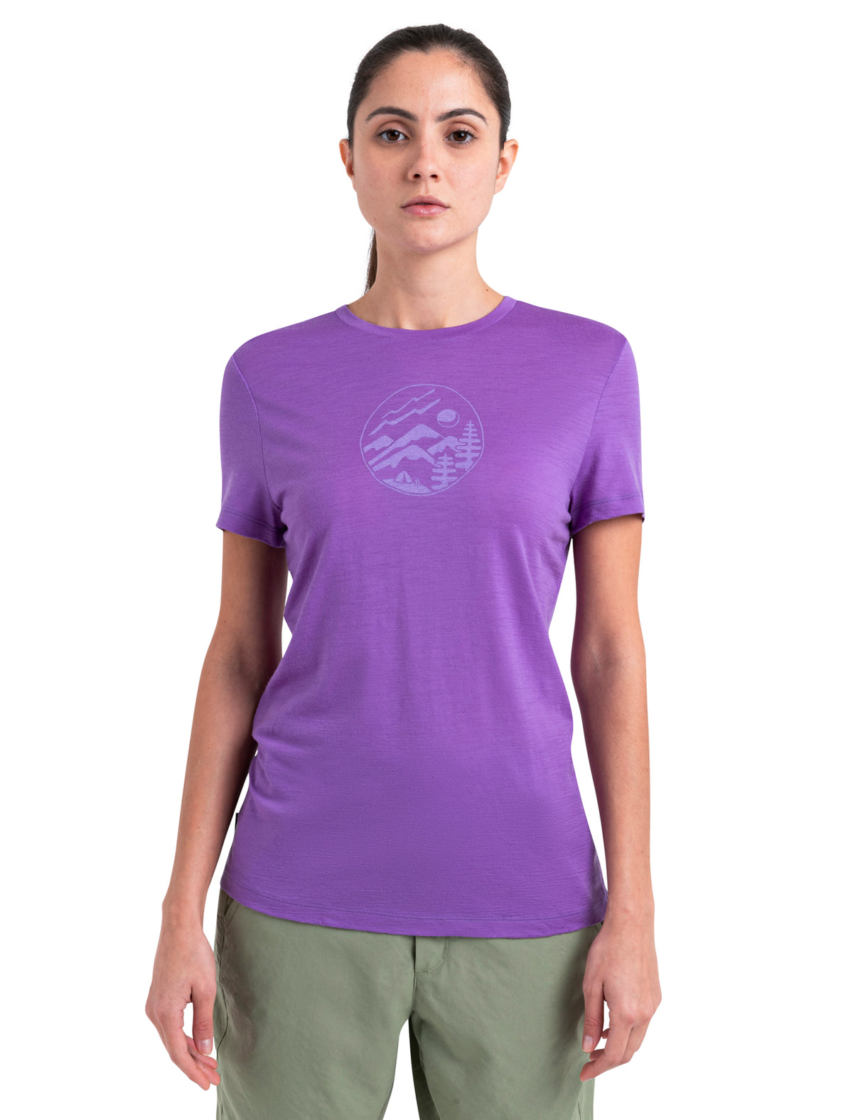 Women's Merino 150 Tech Lite Short Sleeve T-Shirt Camping Circle Magic - 1