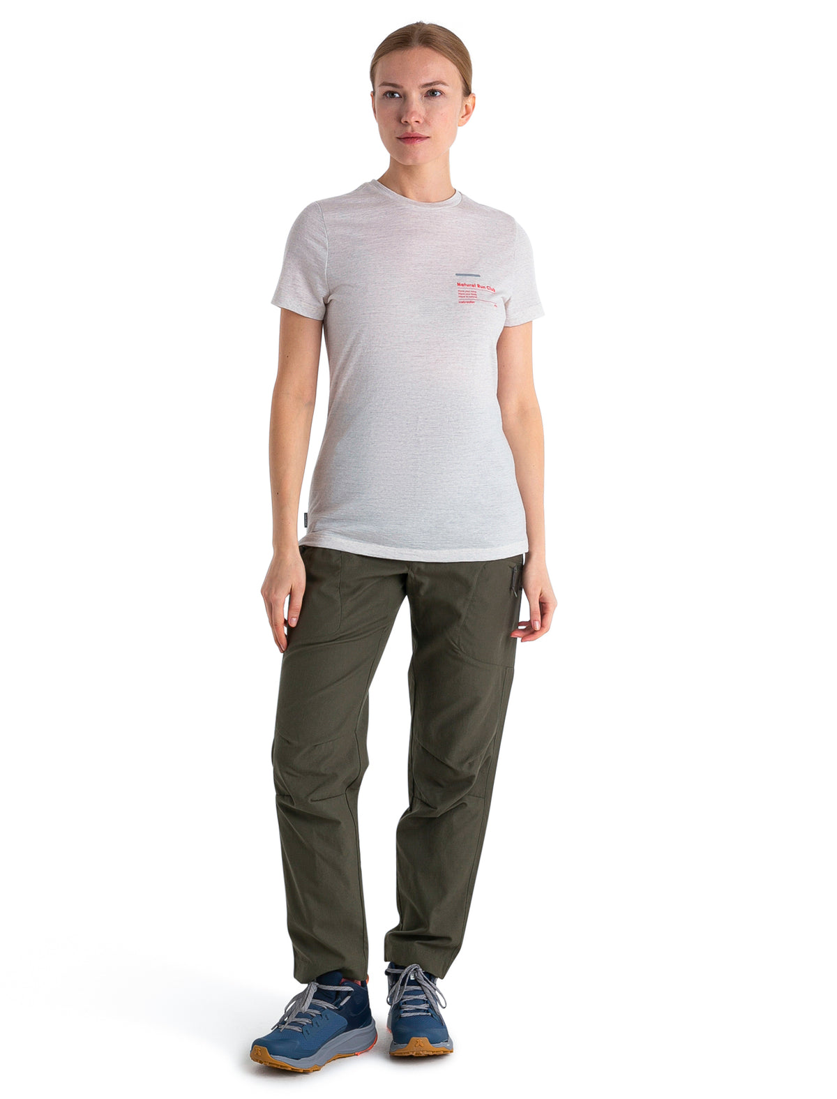 Women's Merino 150 Tech Lite III T-Shirt Natural Run Club 2.0  - 3