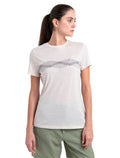 Women's Merino 150 Tech Lite III T-Shirt Mountain Lines Chalk - 1