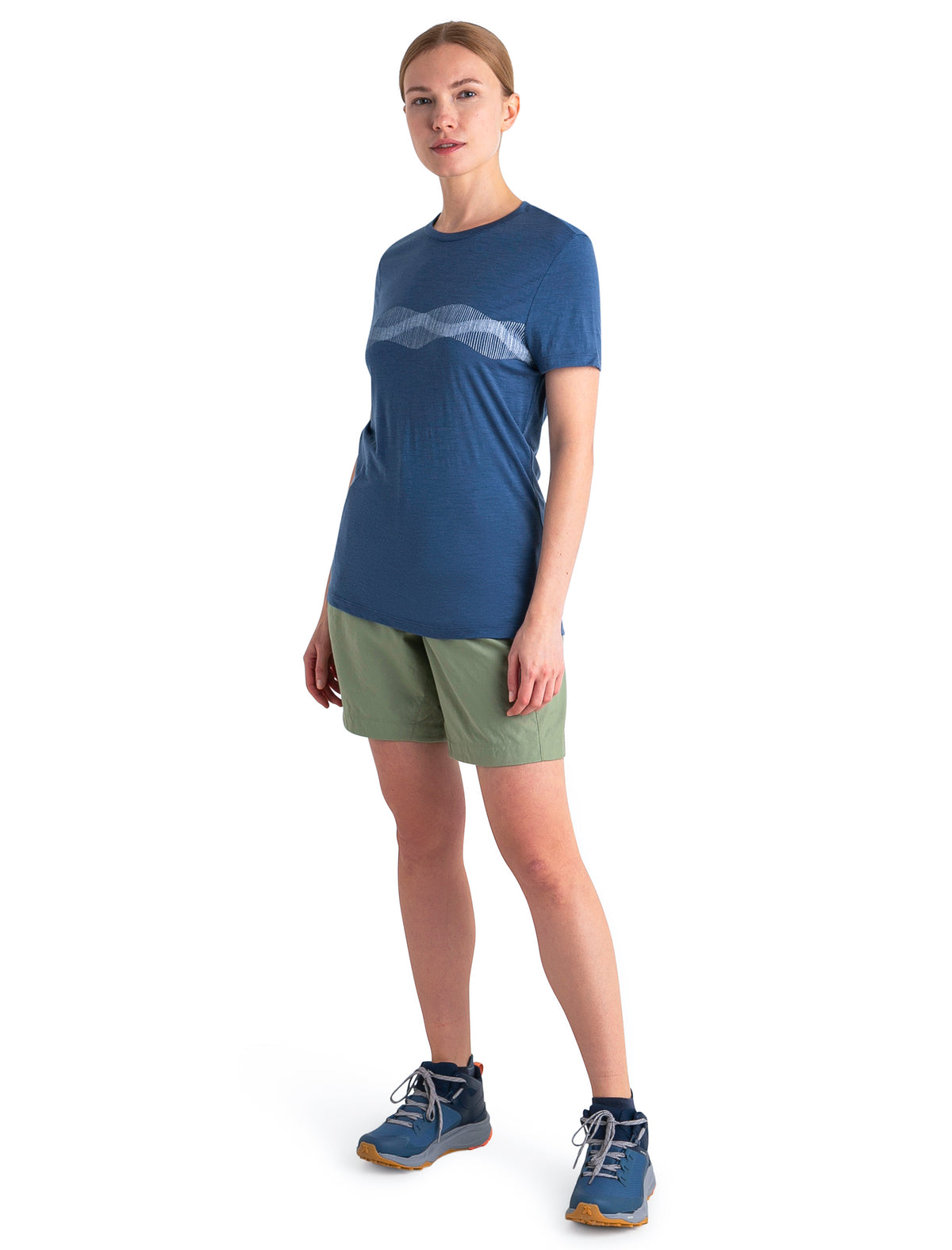Women's Merino 150 Tech Lite III T-Shirt Mountain Lines Dawn - 3