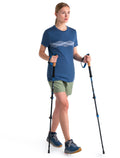 Women's Merino 150 Tech Lite III T-Shirt Mountain Lines Dawn - 4