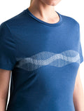 Women's Merino 150 Tech Lite III T-Shirt Mountain Lines Dawn - 5