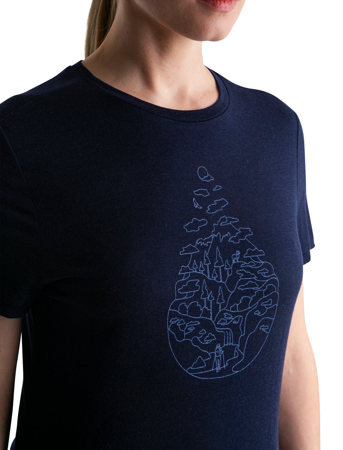 Women's Merino 150 Tech Lite III T-Shirt Hike Path Glacier - 5