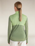 Women's Merino Blend 200 Realfleece™ Descender Long Sleeve Half Zip Jacket Glazen/Lichen - 2