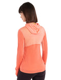 Women's Merino Blend 200 Realfleece™ Descender Long Sleeve Zip Hoodie Glow/Tang - 2