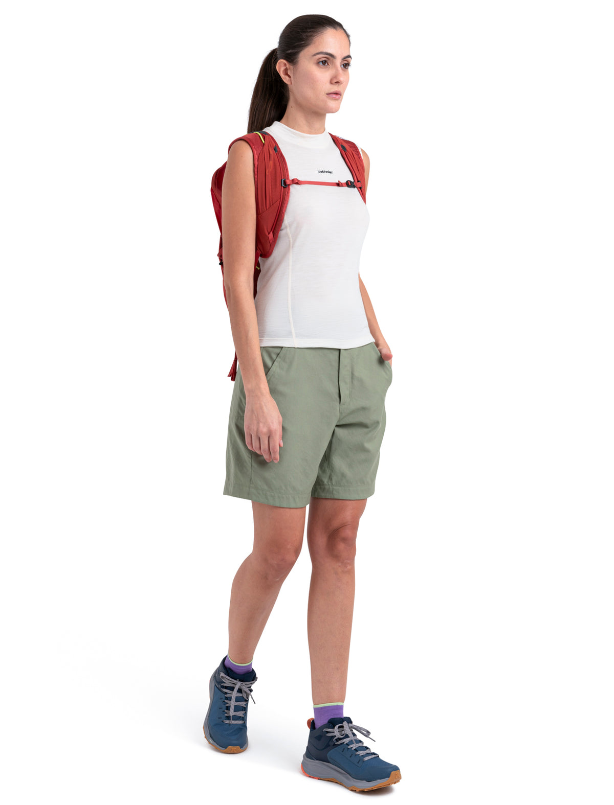 Women's Merino 200 Hike Mock Neck Tank Top  - 5