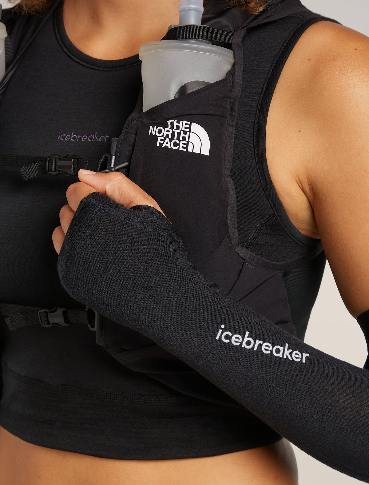 Unisex Merino 200 ZoneKnit™ Arm Sleeves Black - 7