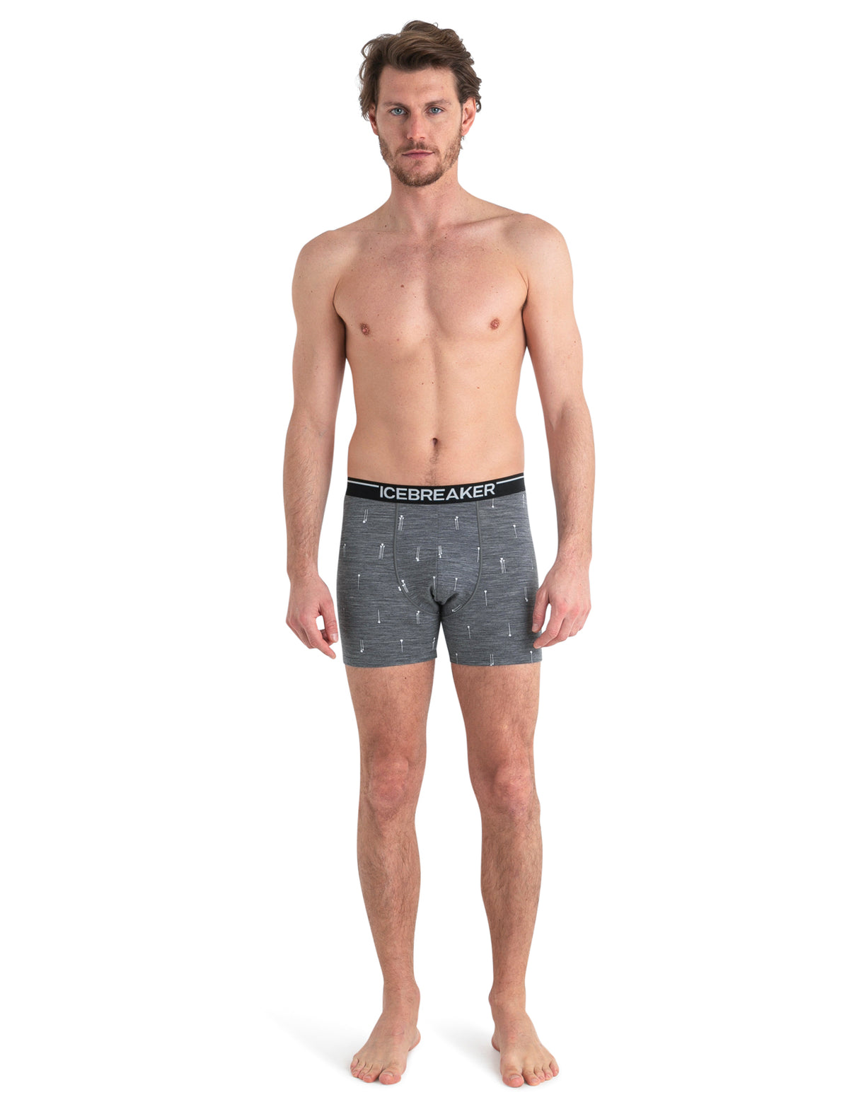 Men's Merino Anatomica Boxers Palm Trail Gritstone Heather - 3