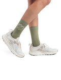 Women's Merino Lifestyle Fine Gauge Crew IB Logo Reflections Socks  - 2