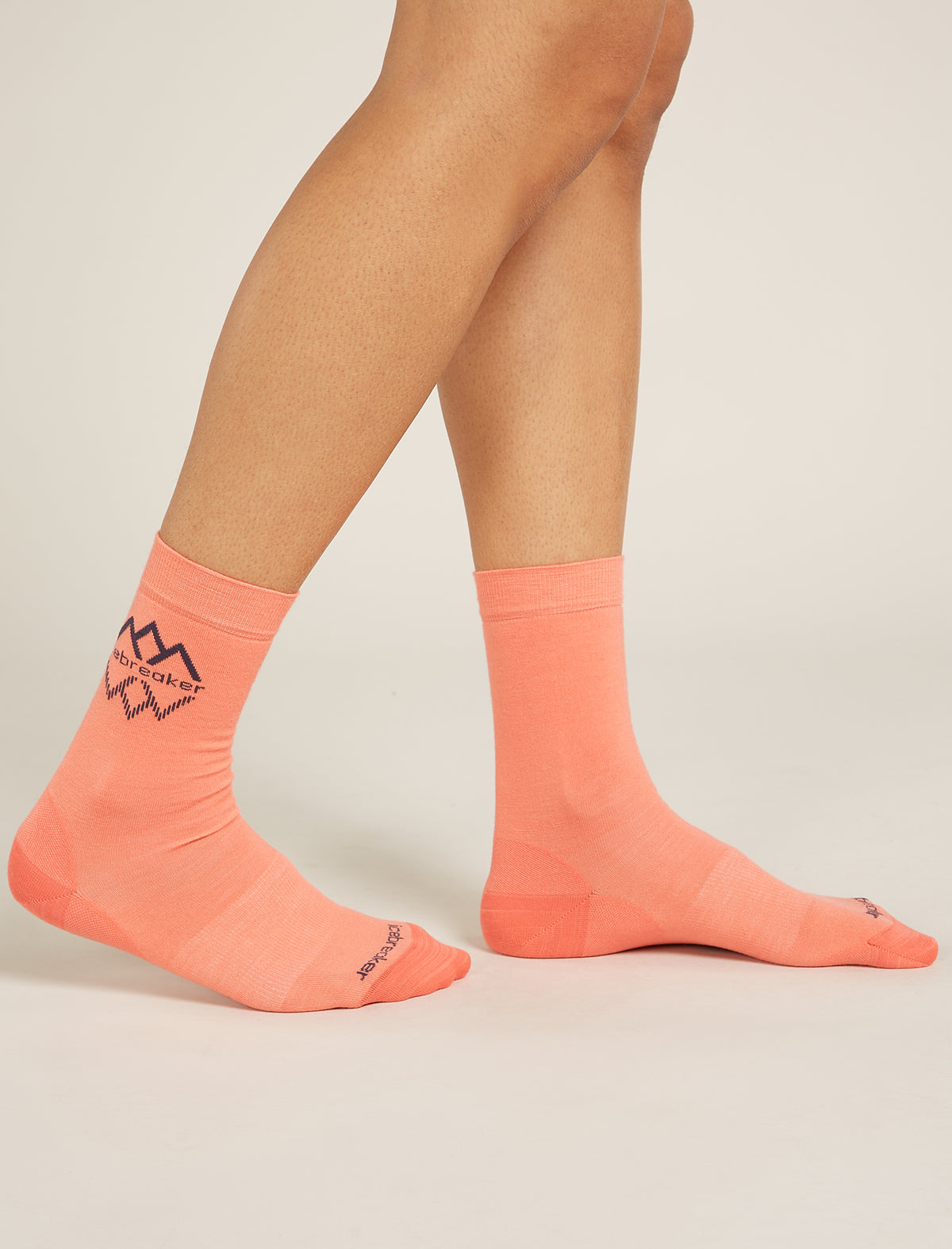 Women's Merino Lifestyle Fine Gauge Crew IB Logo Reflections Socks  - 2
