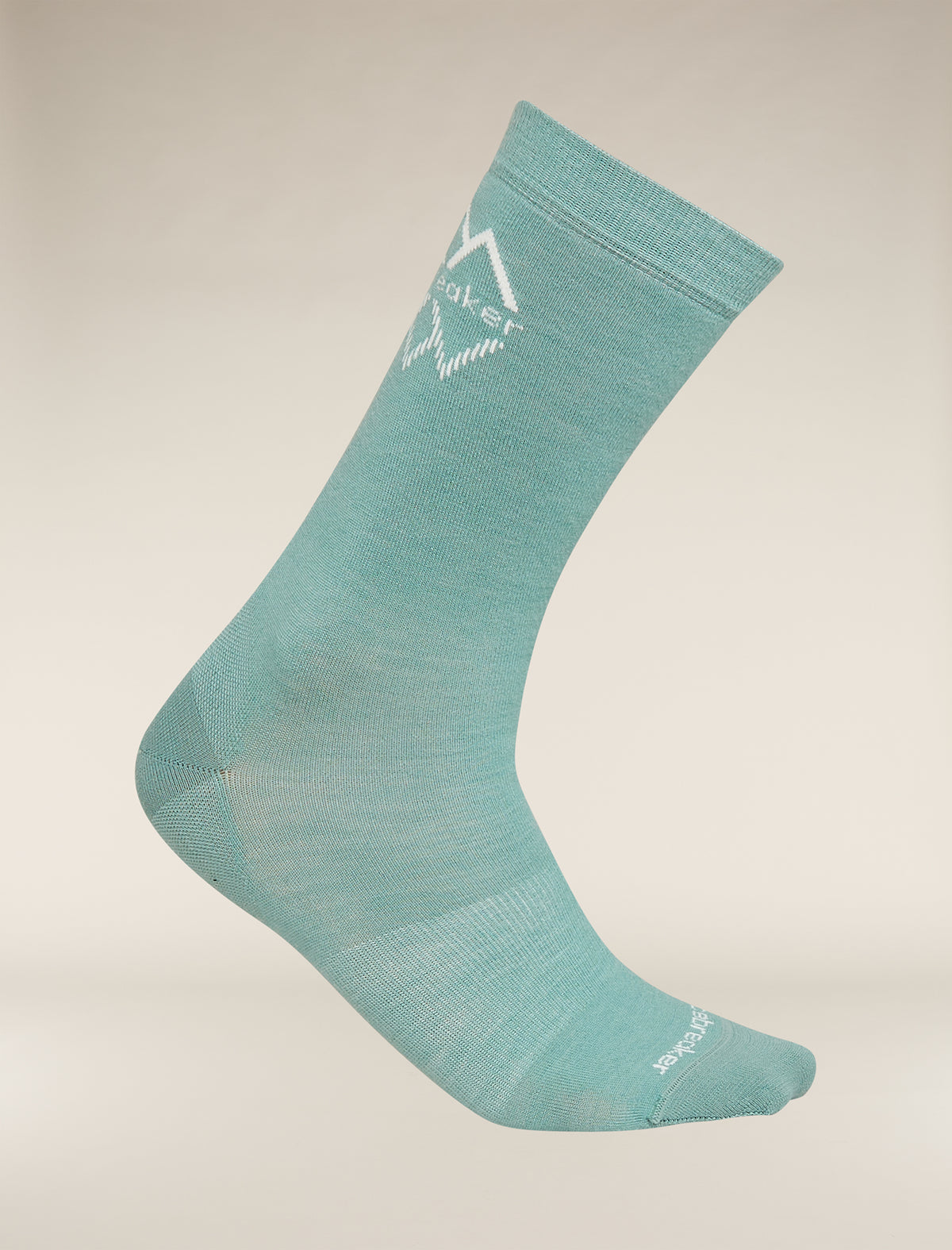 Men's Merino Lifestyle Fine Gauge Crew IB Logo Reflections Socks  - 4