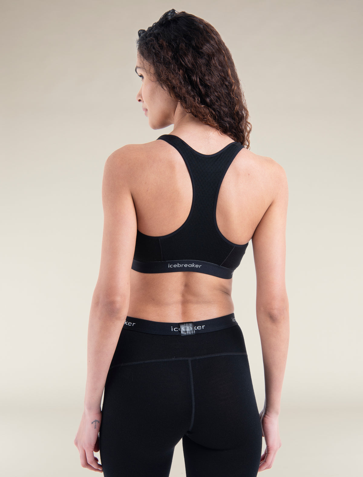 Women's 125 ZoneKnit™ Merino Blend Racerback Bra Black - 2