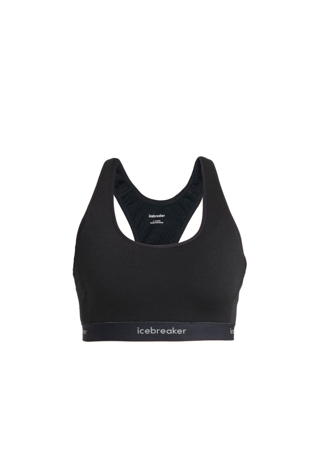 Women's 125 ZoneKnit™ Merino Blend Racerback Bra Black - 8