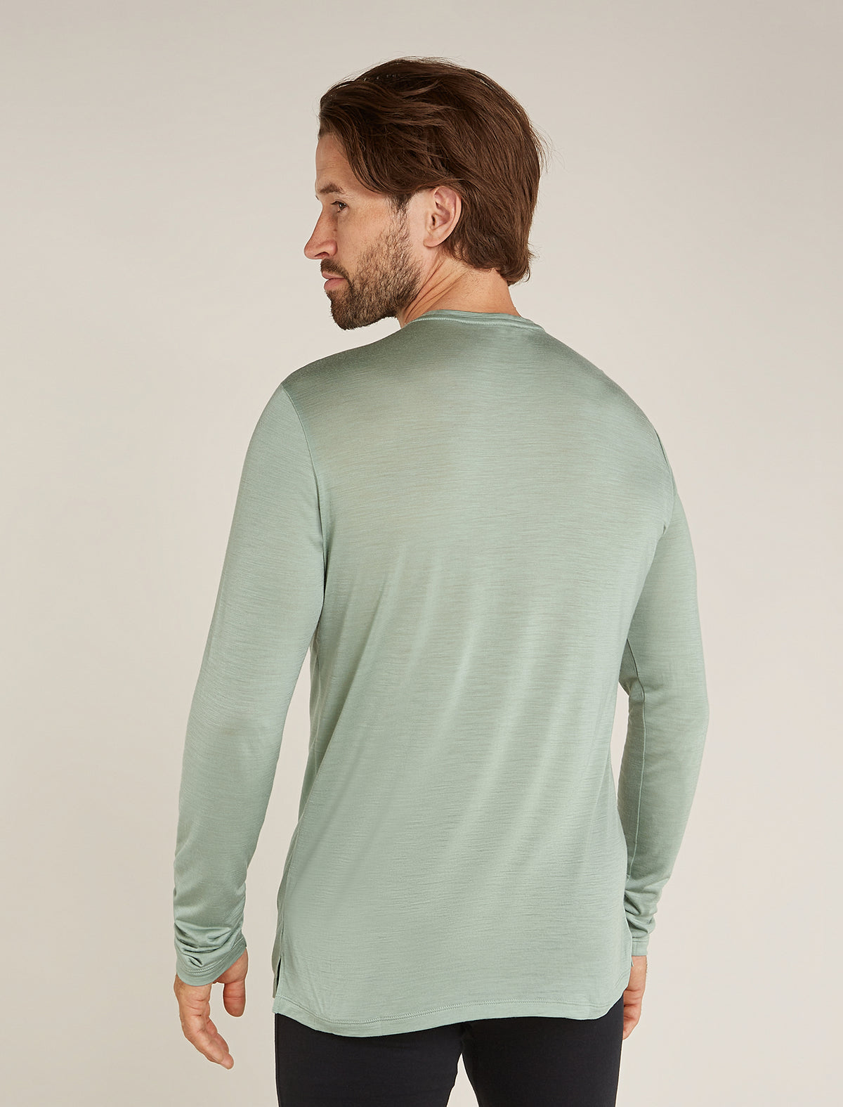 Men's Merino Blend 125 Cool-Lite™ Sphere Long Sleeve T-Shirt Moss - 2