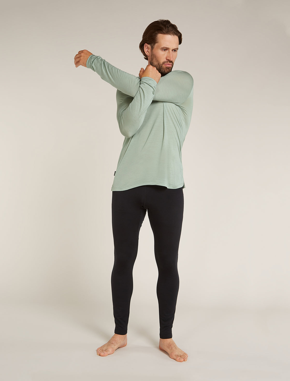 Men's Merino Blend 125 Cool-Lite™ Sphere Long Sleeve T-Shirt Moss - 3
