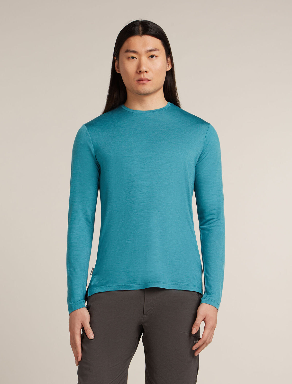 Men's Merino Blend 125 Cool-Lite™ Sphere Long Sleeve T-Shirt Topaz - 1