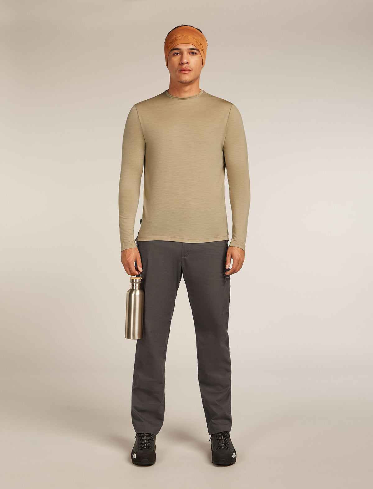 Men's Merino Blend 125 Cool-Lite™ Sphere Long Sleeve T-Shirt Flagstone - 4