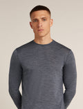 Men's Merino Blend 125 Cool-Lite™ Sphere Long Sleeve T-Shirt Midnight Navy Heather - 5