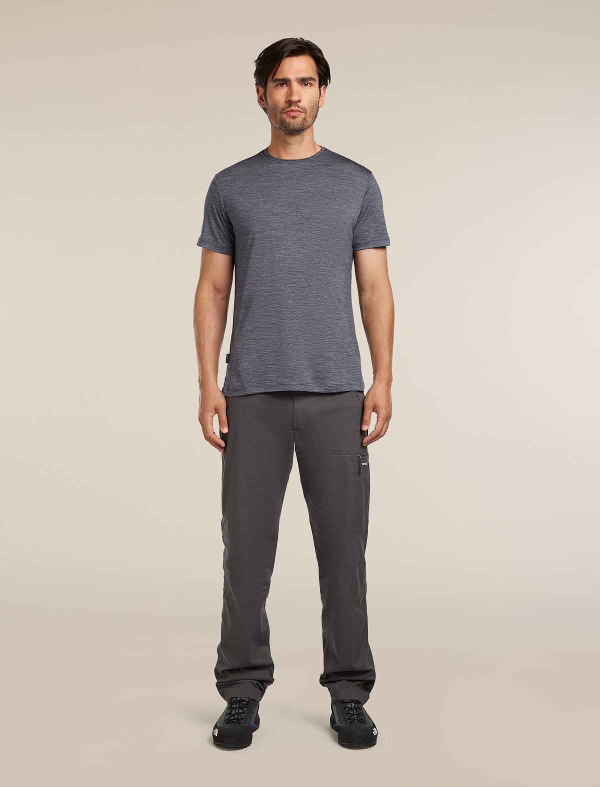 Men's Merino Blend 125 Cool-Lite™ Sphere Short Sleeve T-Shirt Midnight Navy Heather - 3