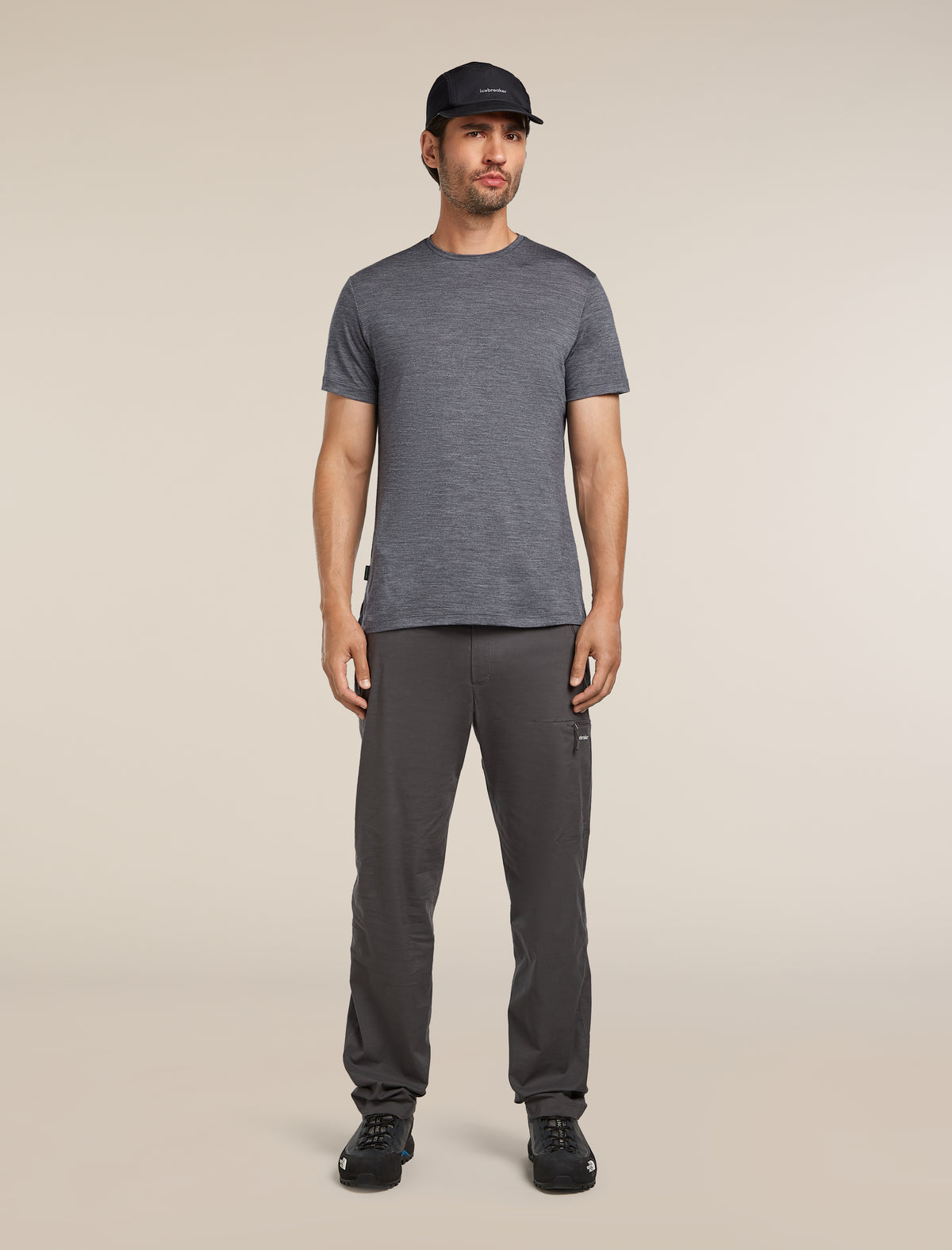 Men's Merino Blend 125 Cool-Lite™ Sphere Short Sleeve T-Shirt Midnight Navy Heather - 4