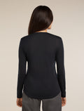 Women's Merino Blend 125 Cool-Lite™ Sphere Long Sleeve T-Shirt Black - 3