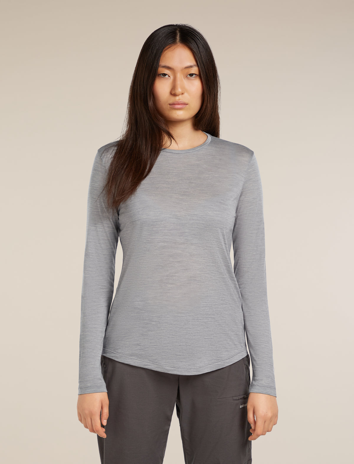 Women's Merino Blend 125 Cool-Lite™ Sphere Long Sleeve T-Shirt Metro Heather - 1