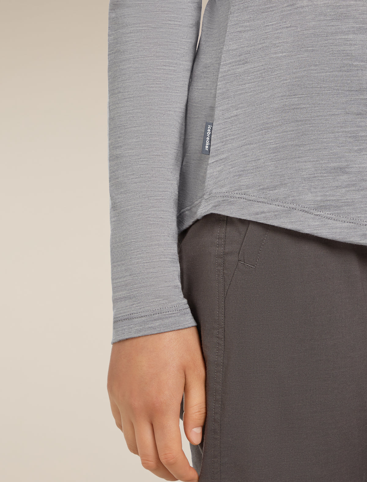 Women's Merino Blend 125 Cool-Lite™ Sphere Long Sleeve T-Shirt Metro Heather - 6