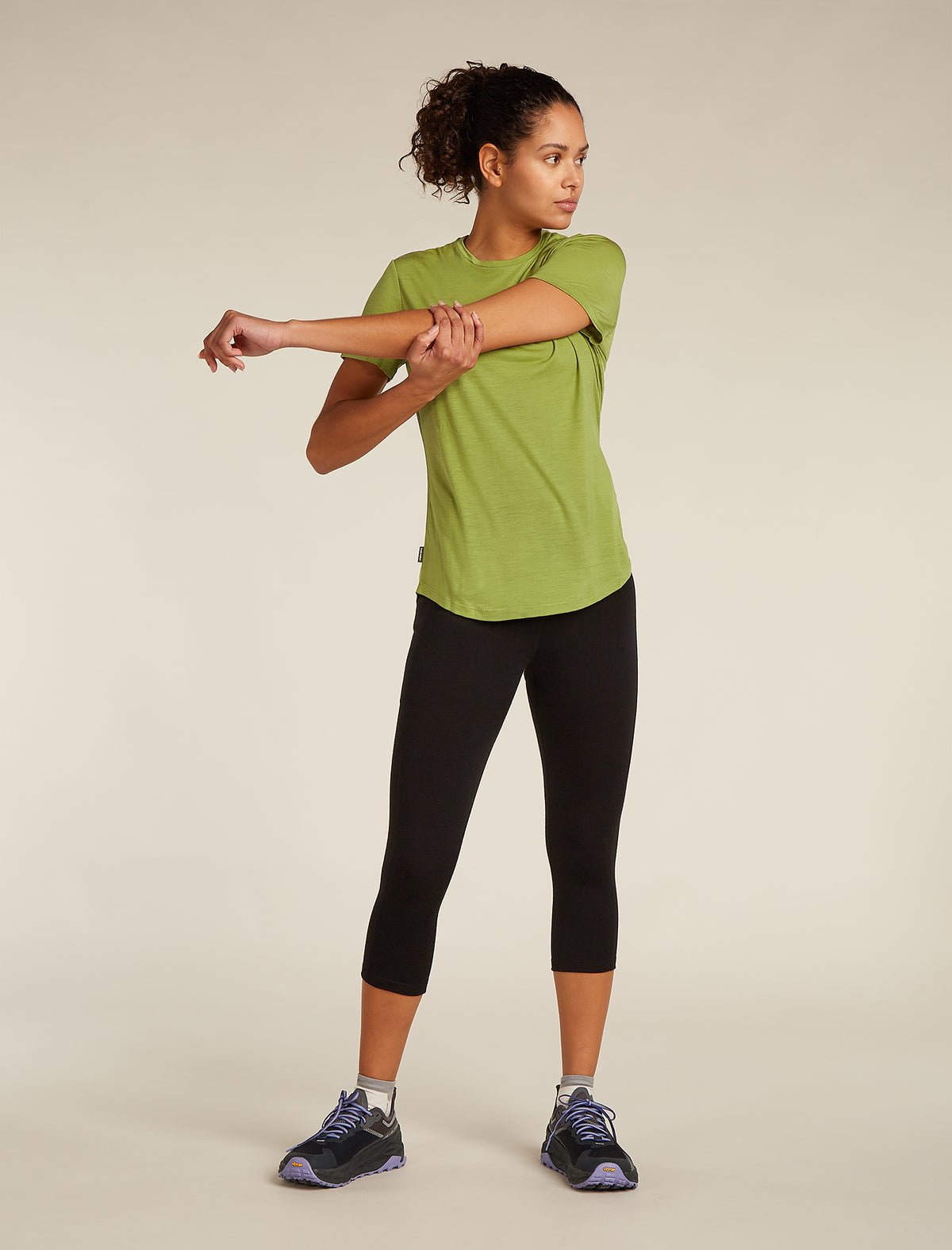 Women's Merino Blend 125 Cool-Lite™ Sphere Short Sleeve T-Shirt Olive - 3