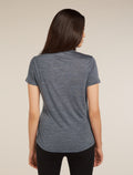 Women's Merino Blend 125 Cool-Lite™ Sphere Short Sleeve T-Shirt Midnight Navy Heather - 2