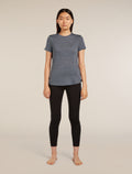 Women's Merino Blend 125 Cool-Lite™ Sphere Short Sleeve T-Shirt Midnight Navy Heather - 3