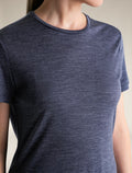 Women's Merino Blend 125 Cool-Lite™ Sphere Short Sleeve T-Shirt Midnight Navy Heather - 5