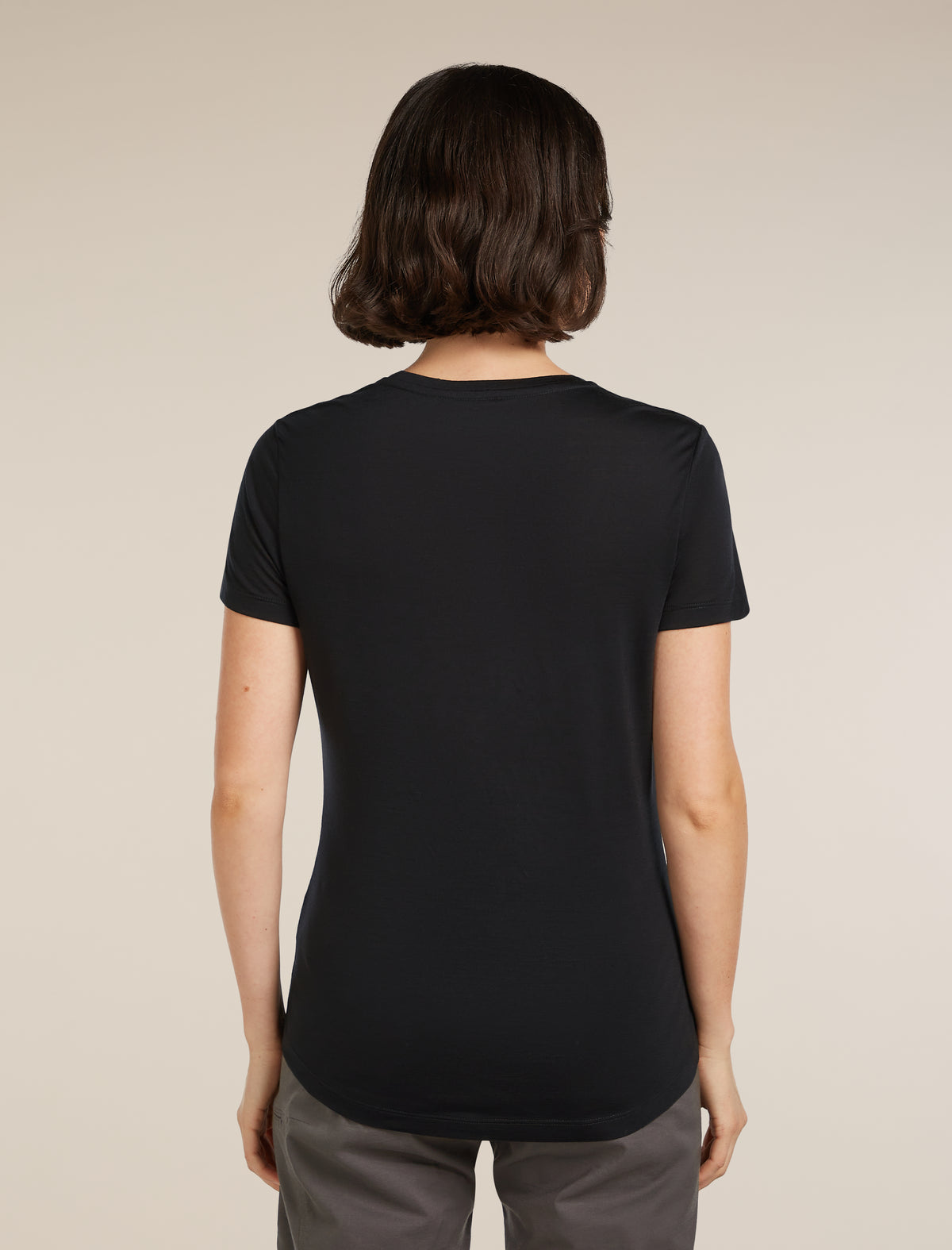 Women's Merino Blend 125 Cool-Lite™ Sphere Short Sleeve Scoop T-Shirt Black - 2