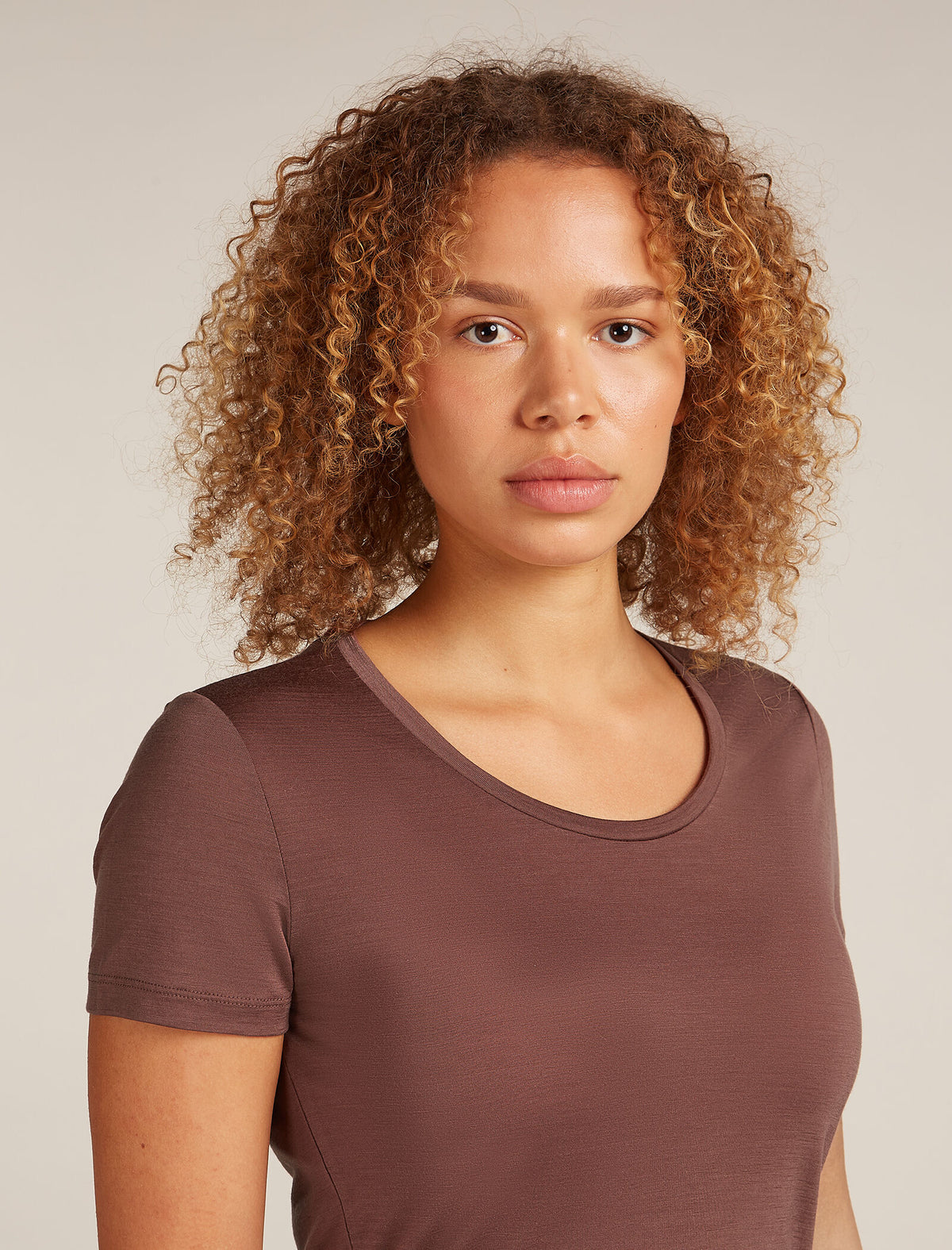 Women's Merino Blend 125 Cool-Lite™ Sphere Short Sleeve Scoop T-Shirt Carob - 5