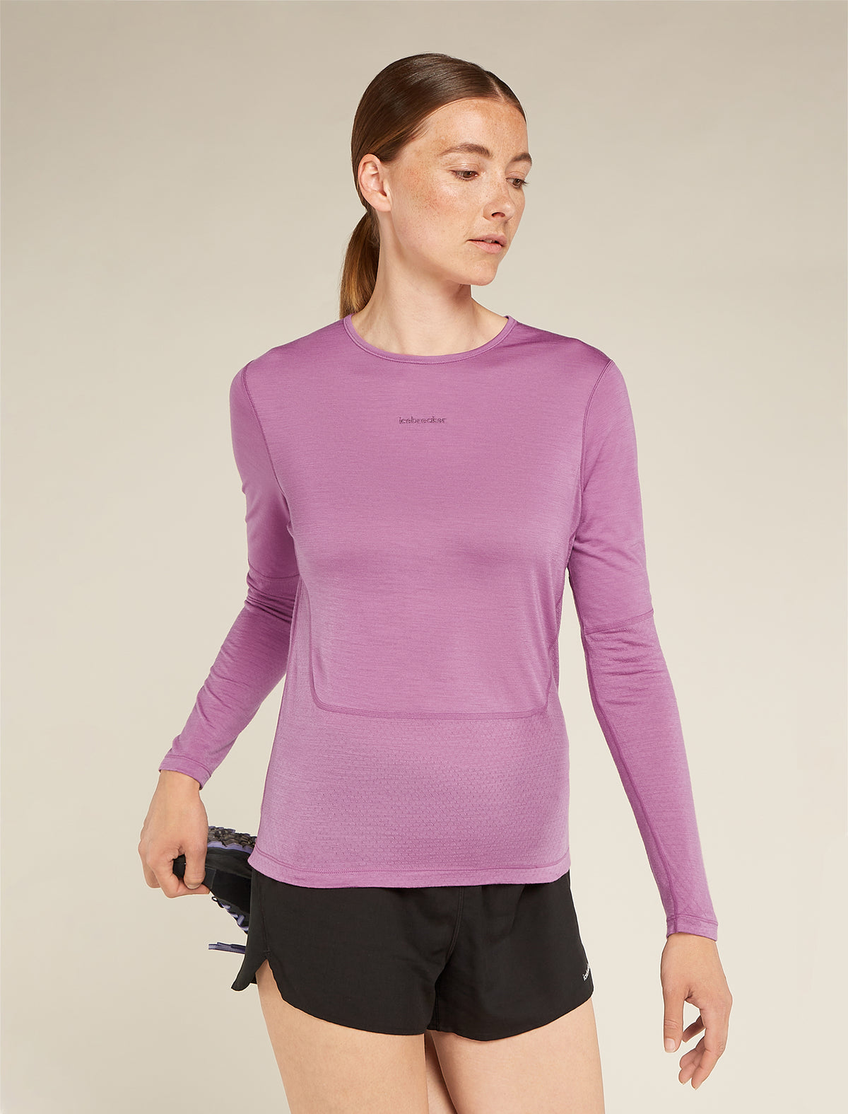 Women's Merino Blend 125 ZoneKnit™ Energy Wind Long Sleeve T-Shirt Deco - 1