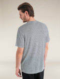 Men's Merino Linen T-Shirt Stripe  - 2