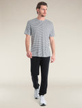Men's Merino Linen T-Shirt Stripe  - 3