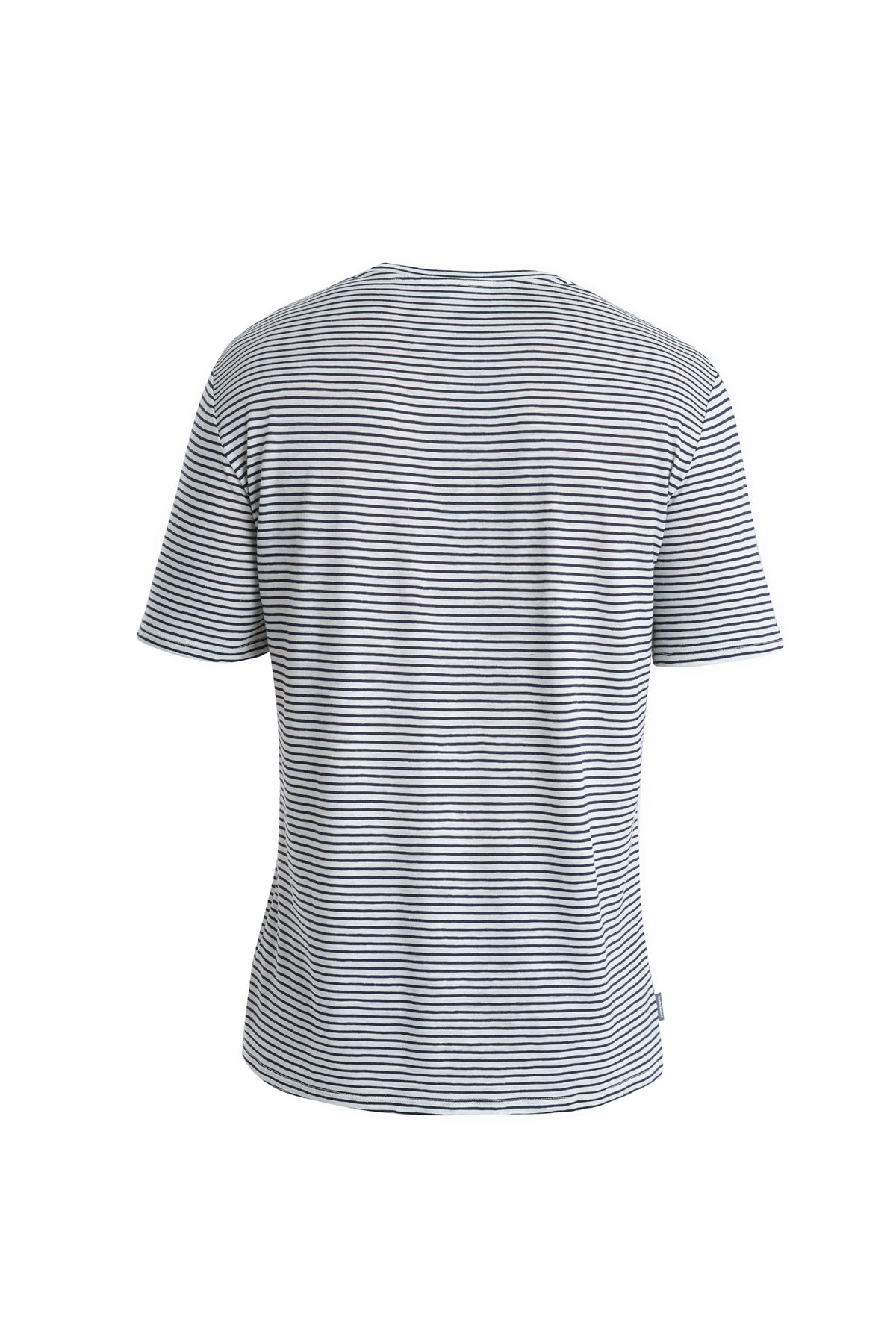 Men's Merino Linen T-Shirt Stripe  - 7
