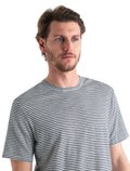 Men's Merino Linen T-Shirt Stripe  - 4