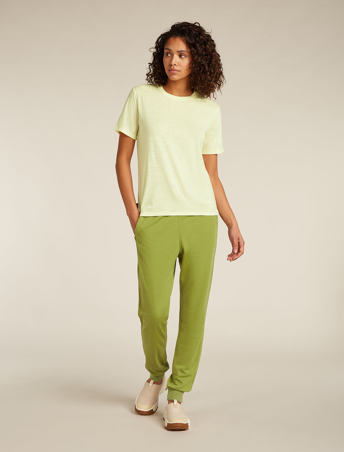 Women's Merino Linen T-Shirt Stripe  - 3