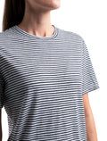 Women's Merino Linen T-Shirt Stripe  - 5