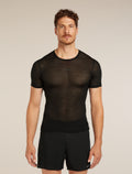 Merino Blend 75 Cool-Lite™ Featherlight™ Short Sleeve T-Shirt Black - 1